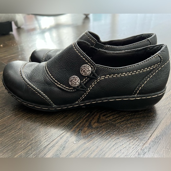 Clarks Bendables Ashland Alpine Slip On Loafers in Black Size 8.5 - Picture 4 of 9